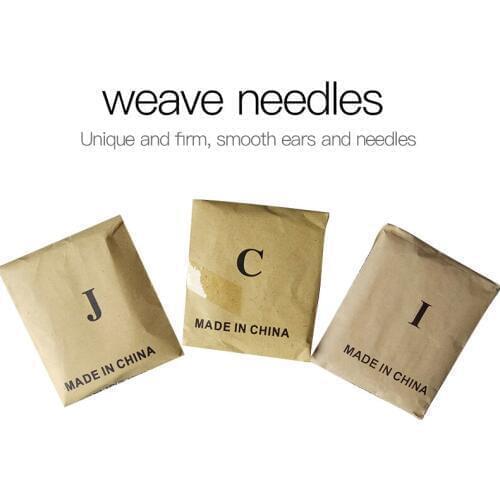 12pcs Long C TYPE Curved Needles Hair Weaving Thread/Sewing Needles For Hair Extension Tool