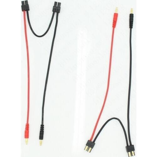 200 pcs /Lot 25cm 14 AWG Cable 4.0 mm high quality Banana Plug Connector to TRX Male Series Connector for RC Part