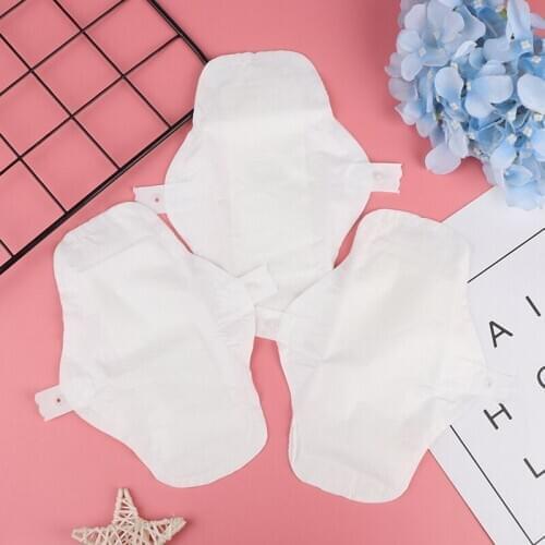 3Pcs Waterproof Thin Reusable Cloth Washable Menstrual Pad Mama Sanitary Towel Pad Vagina Menstrual Clean Napkin Pad
