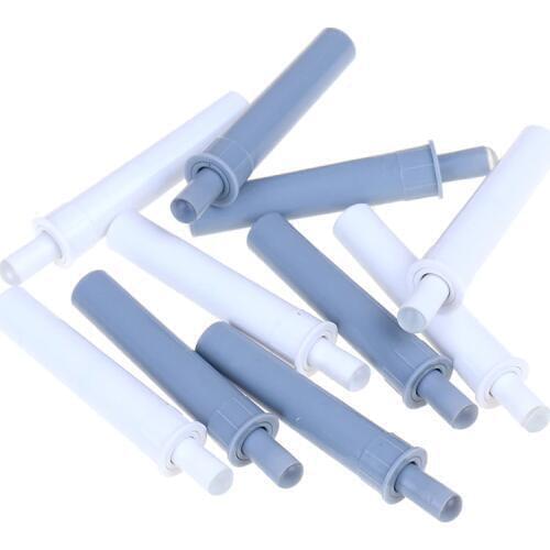5PCS Gray/White Soft Cabinet Catches White Damper Buffers For Door Stop Kitchen Cupboard Quiet Drawer Close Furniture Hardware