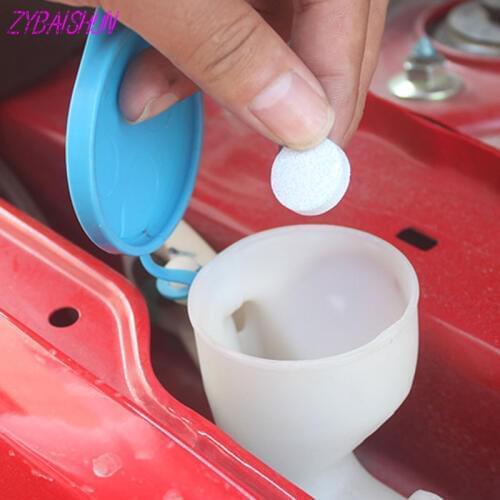 6 pcs. New car windshield cleaner safe compact soda tablet for SEAT Ibiza Leon Toledo Arosa Alhambra Exeo FR Supercopa Altea