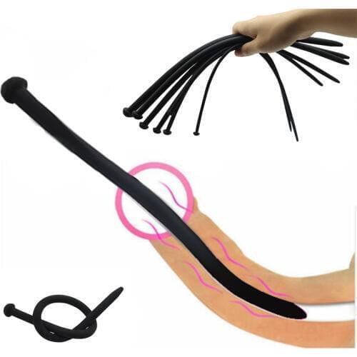 7pc /lot Penis Plug Horse Eye Rod 350mm Silicone Urethral Dilator Catheter Adult Sex Toy For Men Masturbator Penis Insert Device