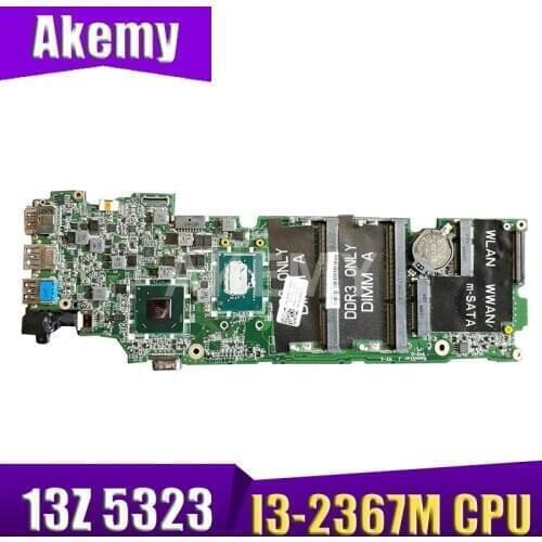 Akemy CN-0D6MN7 0D6MN7 For Dell inspiron 13Z 5323 Laptop Motherboard with SR0CV I3-2367M cpu