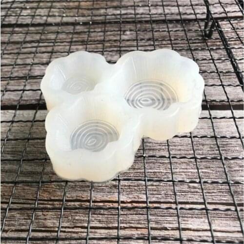 Mirror three stumps dripping silica gel mold, hand-made clay plaster mold tool A138