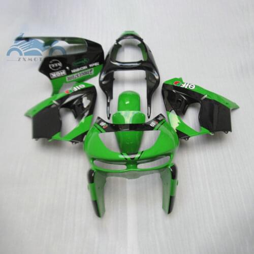 Free Custom your fairing kits for KAWASAKI Ninja 1998 1999 ZX9R ABS plastic sports fairings kit 98 99 ZX 9R green black bodywork