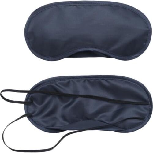Black Eye Mask 4 Layer Polyester Sponge Shade Nap Cover Blindfold Mask for Sleeping Travel Gift SN1017