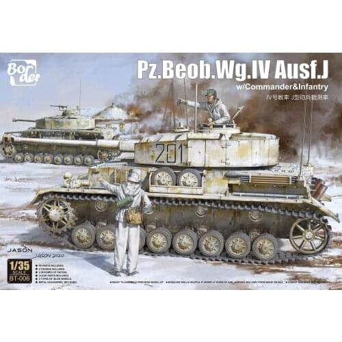 Border BT-006 1:35 Pz.Beob.Wg.IV Ausf.J w/Commander*Infantry Plastic Model Kit