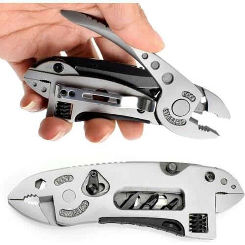 Combination Pliers EDC 9 In 1 Outdoor Multifunctional Wrench Wire Cutter Jaw Pliers Survival Emergency Folding Knife Pliers
