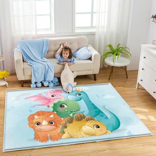 Tapis Salon Modern Flannel Carpets for Palor Bedroom LivingRoom Rug Cartoon Cute Kid Carpet Animal Printed Child Playing Blanket