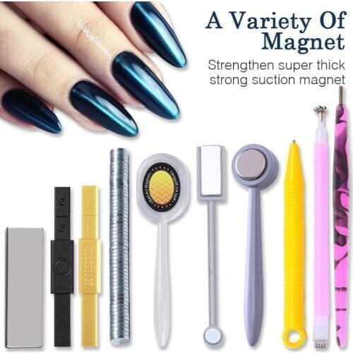 1PC Nail Magnetic Stick Multi-function Magnet Stick For Cat UV Gel Polish Manicuring Strong Magnet Nail Art Tools