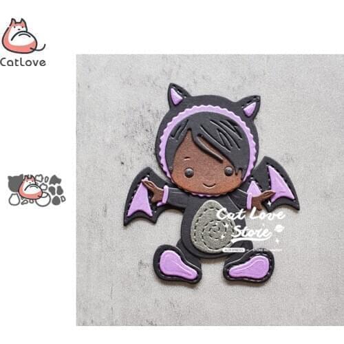 Catlove Bat Baby Animal Metal Cutting Dies Scrapbooking Mold Stencil Die Cuts Card Making DIY Craft Embossing New Dies For 2020