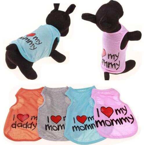 Cute Summer Small Dog Cat Vest Clothes Puppy T-Shirt Coat Cool Pet Dog Clothes Apparel Costumes Clothing Pet Product Hot Sale