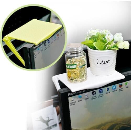 Computer Monitor Riser Desktop Stand ABS TV Rack Display Shelf Storage Desk Plastic Desk Organizer Desktop Home Office For Child