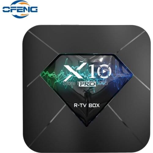 X10 PRO Smart TV BOX Amlogic S905 X2 Android 8.1 4GB DDR4 64GB 2.4G/5G Dual WiFi USB3.0 BT4.0 Support 4K H.265 Media Player