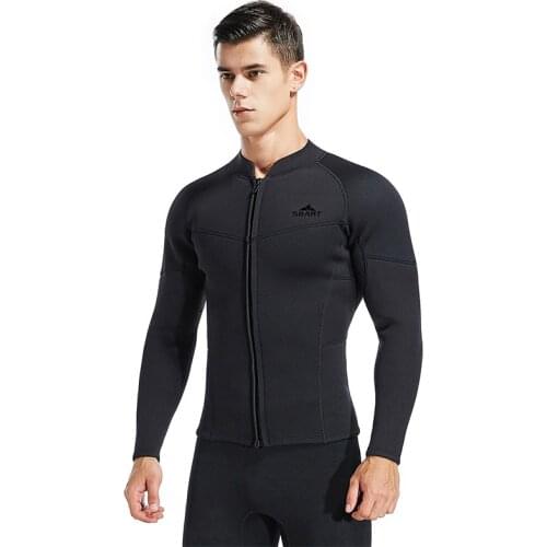 SBART 3MM wetsuit jacket men long sleeve neoprene front zipper surf Winter Swim Warm Surf Upstream size xxxL