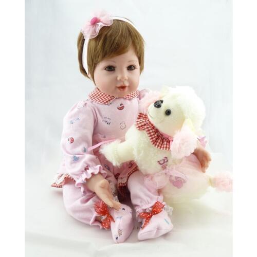 Reborn 50cm Silicone Baby Dolls Toys Like Real bebe doll reborn Toddler girl princess Dolls Bonecas Birthday Gift Play House