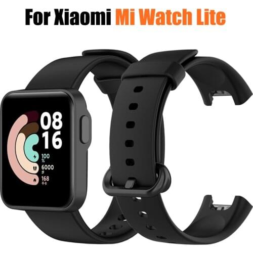 Solid Color Strap For Xiaomi Mi Watch Lite Silicone Bracelet xaomi xiomi xiami my watchlite Watchband