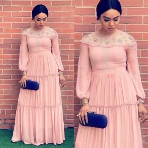 Luxury Beading Dresses For Women 2021 Elegant Chiffon Gown South Africa Dashiki Ankara Maxi Dress Dubai Abaya Vetement Femme