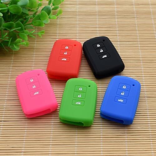 Silicon Car Key Cover For Toyota Altis RAV4 Highlander Land Cruiser Camry Harrier Avalon Prado FOB Shell Protect 10pcs/lot