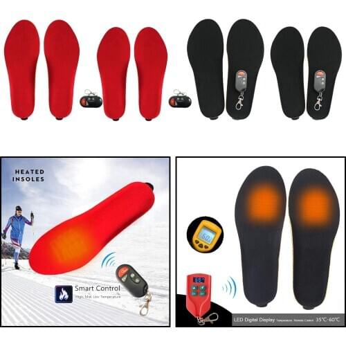 Rechargeable Electric Heated Shoe Insoles USB Feet Heater Skiing Feet Pads Electric Warmer Shoe Insoles