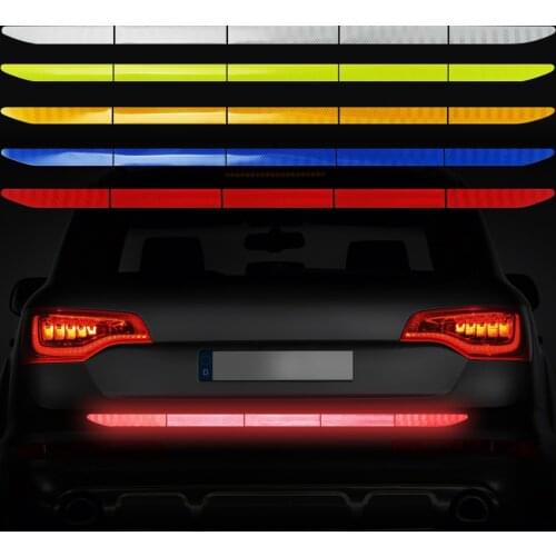 Auto Bumper Reflective Car Sticker For mercedes mazda 3 renault toyota golf 4 opel passat b5 golf 7 for skoda ford focus 3