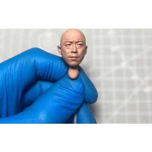 Tbleague 1/12 Scale Bo Huang head sculpt Chinese Star Bald Head Played for 6in Mezco Figure Toy