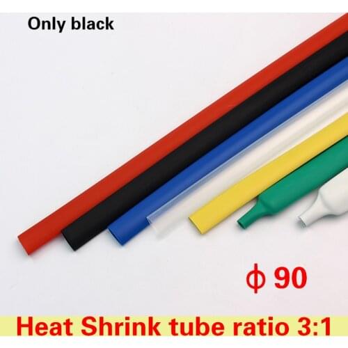 1.22meter/lot 90mm Heat Shrink Tube with Glue Adhesive Lined 3:1 Shrinkage Dual Wall Shrink Tubing Wrap Wire Cable kit