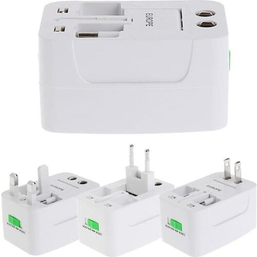 US To EU Europe And Universal AC Power Plug World Travel Adapter Converter All-in-one Travel Power Adapter