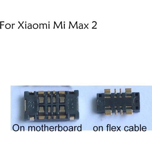1 set Inner FPC Connector Battery Holder Clip Contact for Xiaomi Mi Max 2 logic on motherboard mainboar For Xiaomi Mi Max2