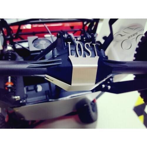High-strength stainless steel rear drive axle housing protective plate for 1/10 LOSI BAJA ROCK REY