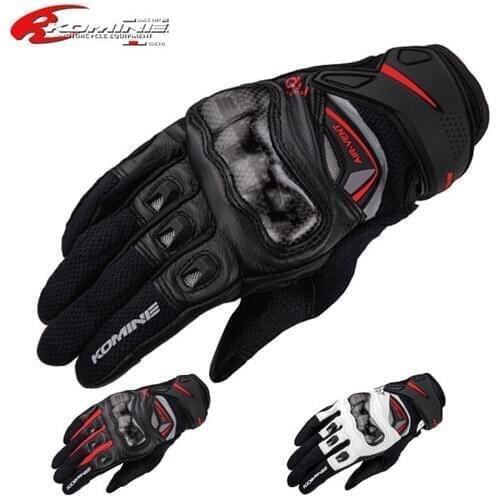 Komine GK-224 Carbon Protect Leather Mesh Gloves Motorcycle ATV MX Dirt Bike Motocross off road gloves