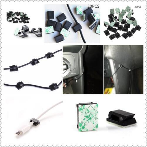 30Pcs auto parts clip storage bag cable holder paste for BMW E46 E39 E38 E90 E60 E36 F30 F30 E34 F10 F20 E92 E38 E91