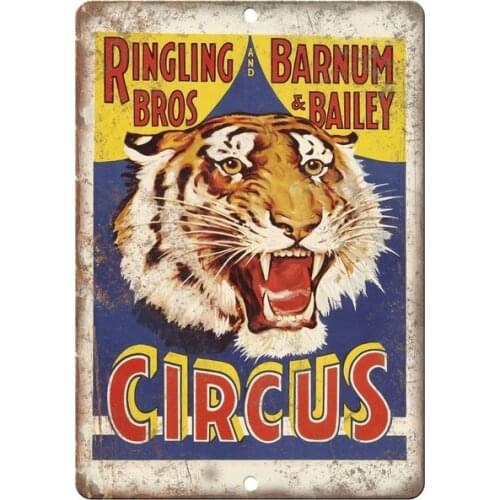 Ringling Bros & Barnum Bailey Circus Tin Sign art wall decoration,vintage aluminum retro metal sign,iron painting