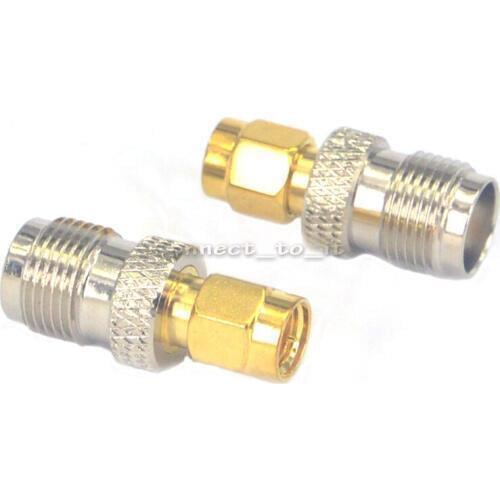 10 pcs/lot Coaxial Adapter Straight SMA Male Plug to TNC Female Jack Connector Adaptor