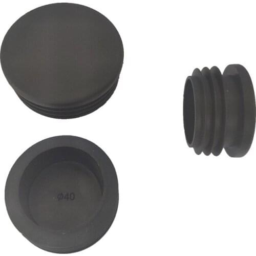 20/50/100pcs Round Inner Pipe Plug Black Plastic Furniture Leg Plugs Blanking End Cap Bung Bulkhead Table Chair Foot Cushion