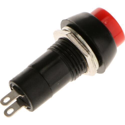 4 Pieces Yellow/Blue/Black/Red Momentary Horn Switch SPST Plastic