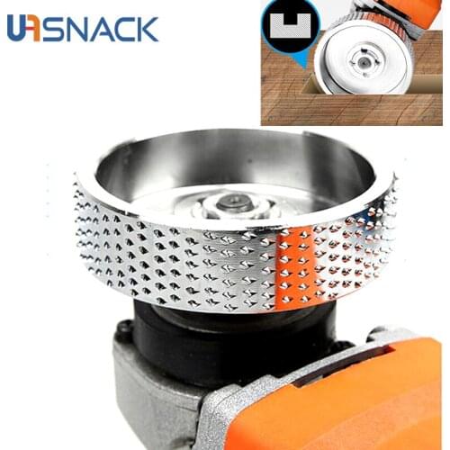 16mm Bore Round Wood Angle Grinding Wheel Sanding Carving Rotary Tool Abrasive Disc for Angle Grinder Tungsten Carbide Hand Tool