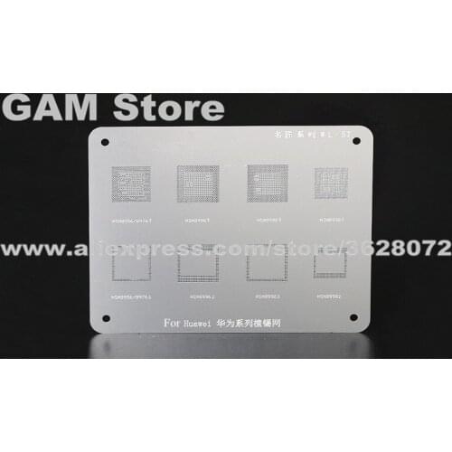 For Huawei CPU RAM BGA Stencil MSM8956 8976 8996 8998 8992 Reballing IC Pins Heat Template Thickening Tin Plant Steel WL-57