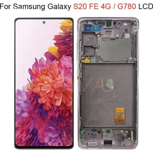 For Samsung Galaxy S20 FE G780 LCD Screen Display Touch Panel Digitizer Assembly 4G Replacement For Samsung S20 Fan Edition LCD