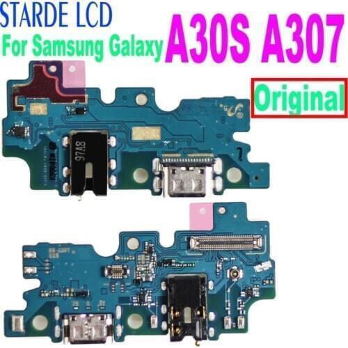 USB Charging Dock Port Socket Jack Connector Charge Board Flex Cable For Samsung Galaxy A30S A307 A307F A307FN A307G A307GN