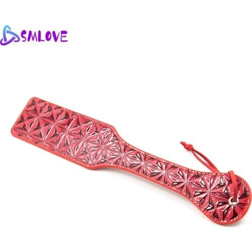 SMLOVE BDSM/SM Fetish Sex Whip Diamond Pattern Restraint Spanking Paddle Whips Flogger Sex Toys For Couples Cosplay Bdsm Games