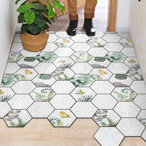 Floor Doormat Carpet Bathroom Bedroom Living Room Hallway Doormat Anti-slip Freely Cuttable Dustproof Home Entrance Mats Carpet