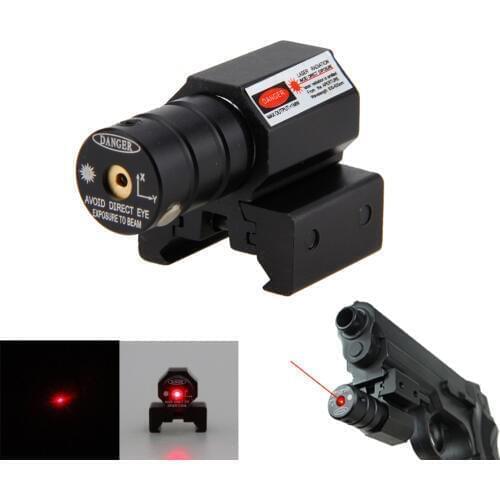 Mini Red Dot Laser Sight 635-655nm Wavelength Pistol 50-100 Meters Range Adjust 11mm&20mm Picatinny Rail for Hunting