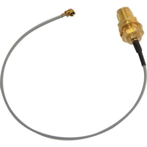 Hot IPX / u.fl to SMA Jack female bulkhead pigtail cable Mini-PCI 15cm RF Assemblies Gold