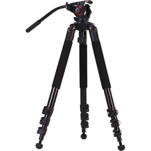Miliboo MTT702A professional aluminum alloy tripod stand with fluid head