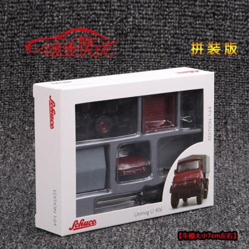 SCHUCO 1:64 Unimog U406 Assembly models LIMITED rubber tire Die-casting metal car model