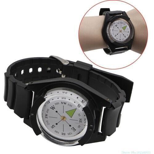 New Tactical wrist compass- military Outdoor Survival Watch Strap Band Bracelet Drop Ship