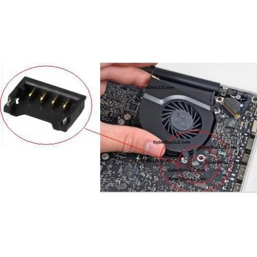 New 4pin Fan and audio connector for Macbook pro for Macbook Air speaker fan fpc connector contact motherbard repair part