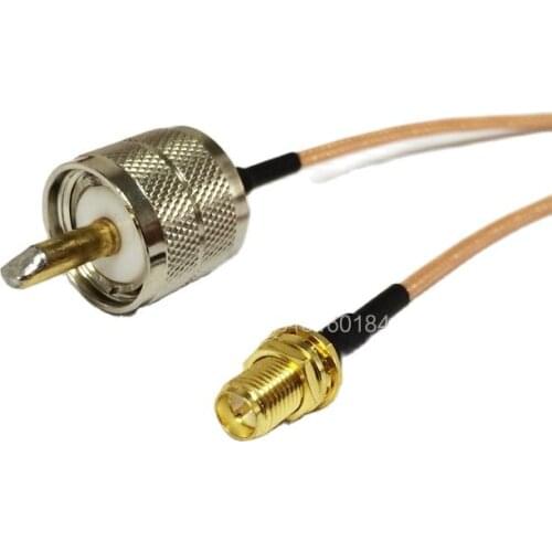 New Modem Connexion Cable RP-SMA Female Jack Connector To UHF Male Plug Connector RG316 Cable 15CM 6inch Adapter RF Pigtail