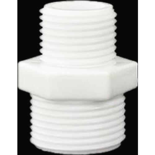 Plastic Tube Pneumatic Fitting 1/8" 1/4" 3/8" 1/2" 3/4" 1" BSP Male X Male Change Hex Nipple Pipe Connector Adapter Coupler